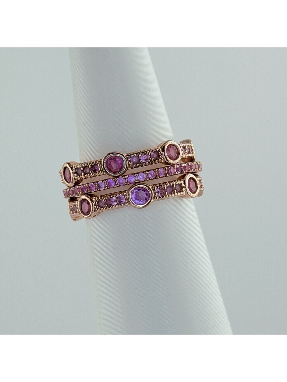 Bomb Party Sz 6 Farmhouse Unicorn Rose Corundum on Rose Gold RBP4925 RETRO